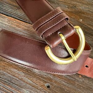 🤎 Vintage Coach leather belt 🤎 USA made - Mahogany with brass - 8500 - medium